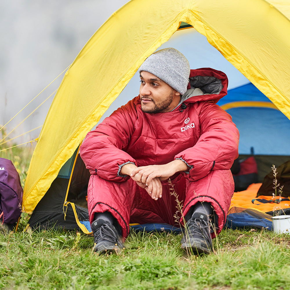 Pika - Chonzie Sleeping Bag Suit (Red)