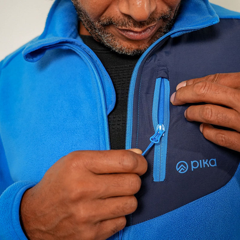 Pika - Mens Elbrus Fleece Jacket (Blue)